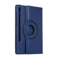 Navy protective cover for Samsung Galaxy Tab S8 Ultra 14.6-inch (2022), model X900/X906, by 9eight5, shown on tablet.