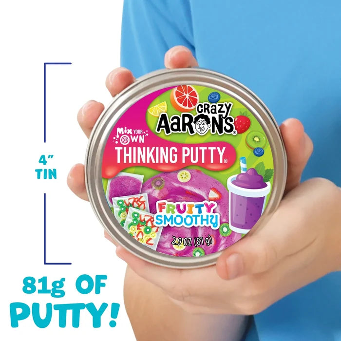 Crazy Aarons Fruity Smoothie Mix It Full Size 4 Inch Thinking Putty Tin