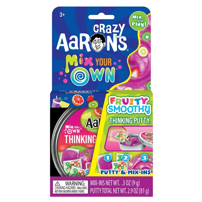 Crazy Aarons Fruity Smoothie Mix It Full Size 4 Inch Thinking Putty Tin