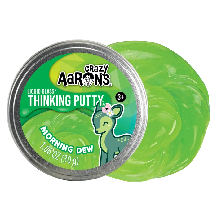 Crazy Aarons Morning Dew Liquid Glass Medium 2.75 Inch Thinking Putty Tin