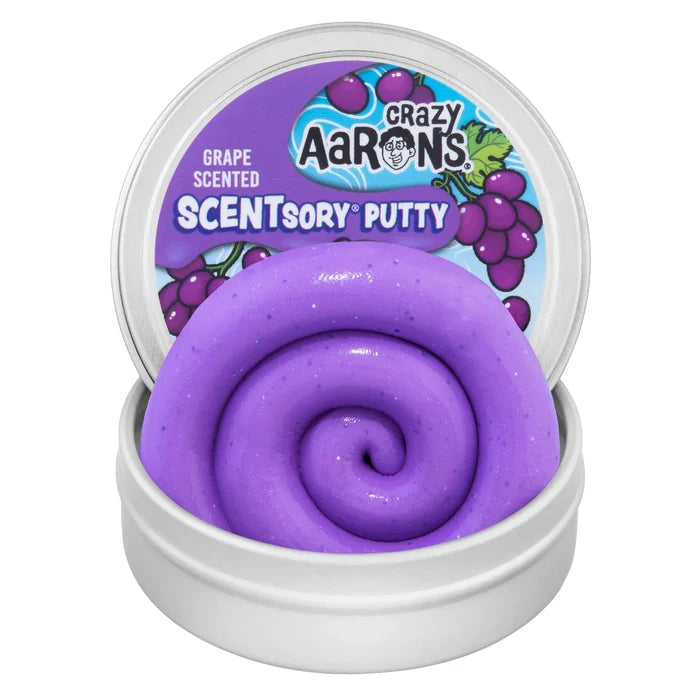 Crazy Aarons SCENTsory® Great Grape Medium 2.75 Inch Thinking Putty Tin