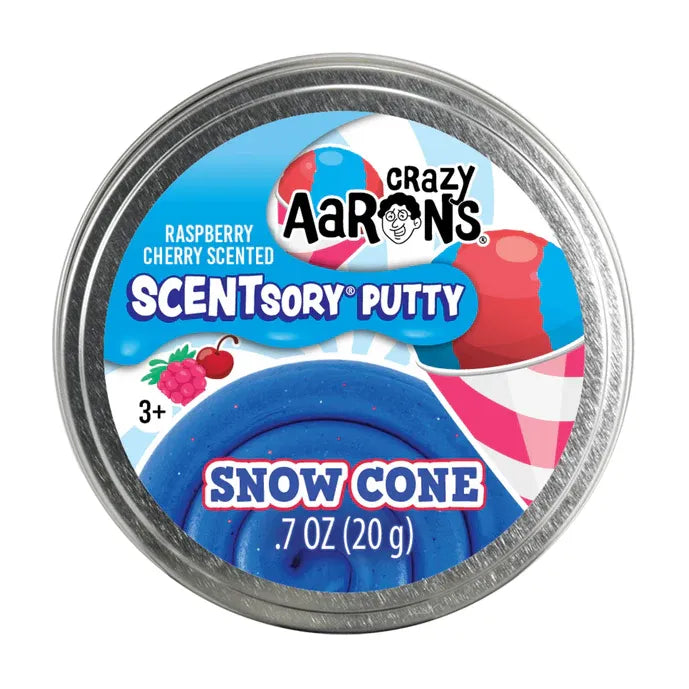 Crazy Aarons SCENTsory® Snow Cone Medium 2.75 Inch Thinking Putty Tin