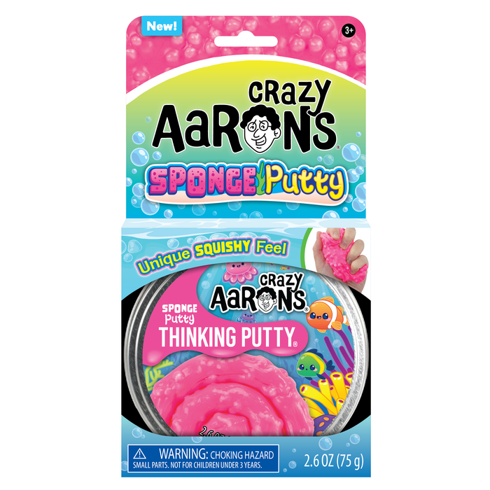 Crazy Aarons Sponge Full Size 4 Inch Thinking Putty Tin