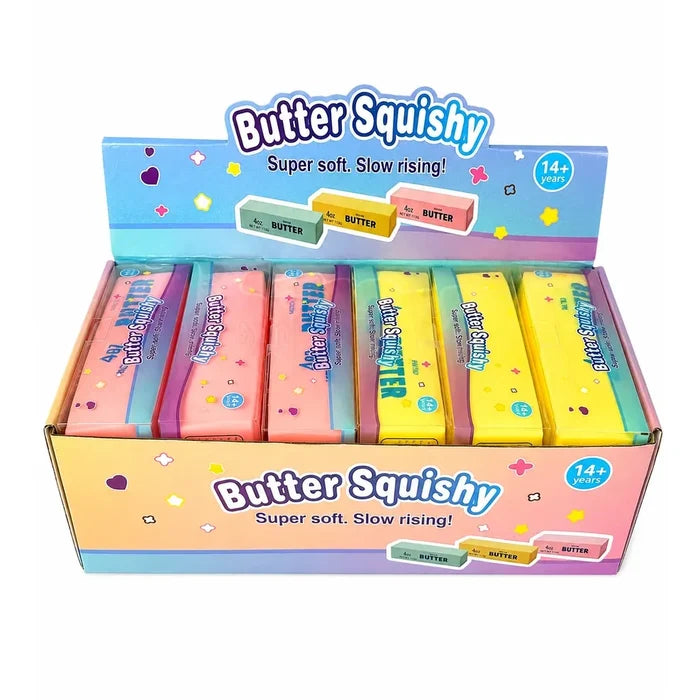 Crunchy Butter Squishy 5.5 Inch ASMR Squishy Sensory Toy - Assorted