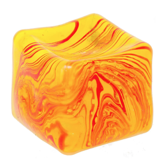 Cubee 1.5 Inch Mini Swirly Cube Sugar Squish Slow Rise Sensory Toy - Assorted
