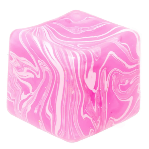 Cubee 1.5 Inch Mini Swirly Cube Sugar Squish Slow Rise Sensory Toy - Assorted
