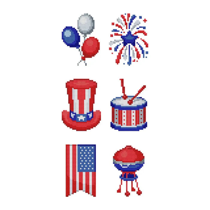 Diamond Art Club Mini Dazzles - 4th of July Diamond Painting Kit
