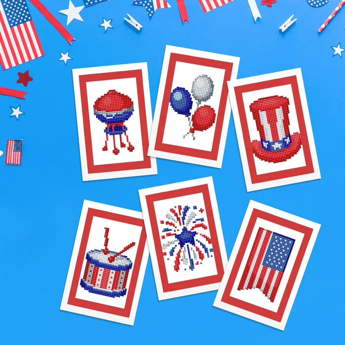Diamond Art Club Mini Dazzles - 4th of July Diamond Painting Kit