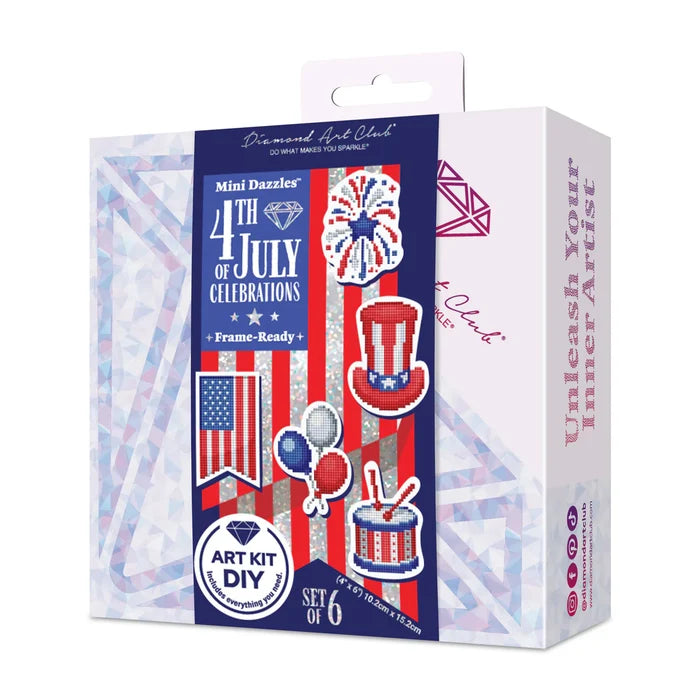 Diamond Art Club Mini Dazzles - 4th of July Diamond Painting Kit