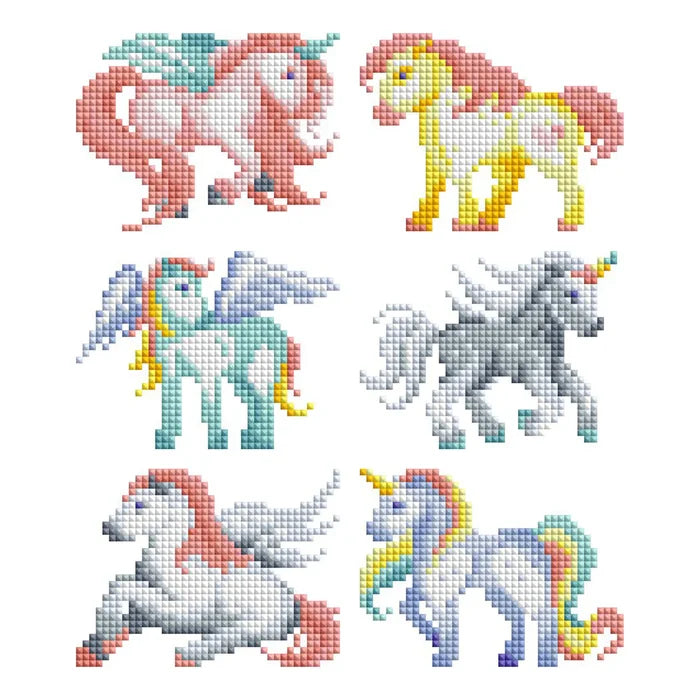 Diamond Art Club Mini Dazzles - Magical Ponies Diamond Painting Kit