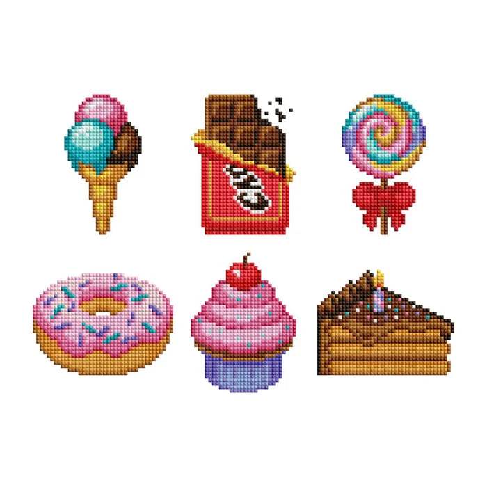 Diamond Art Club Mini Dazzles - Sweet Treats Diamond Painting Kit
