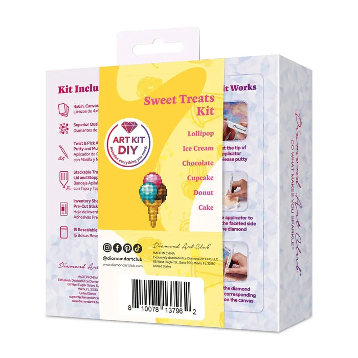 Diamond Art Club Mini Dazzles - Sweet Treats Diamond Painting Kit