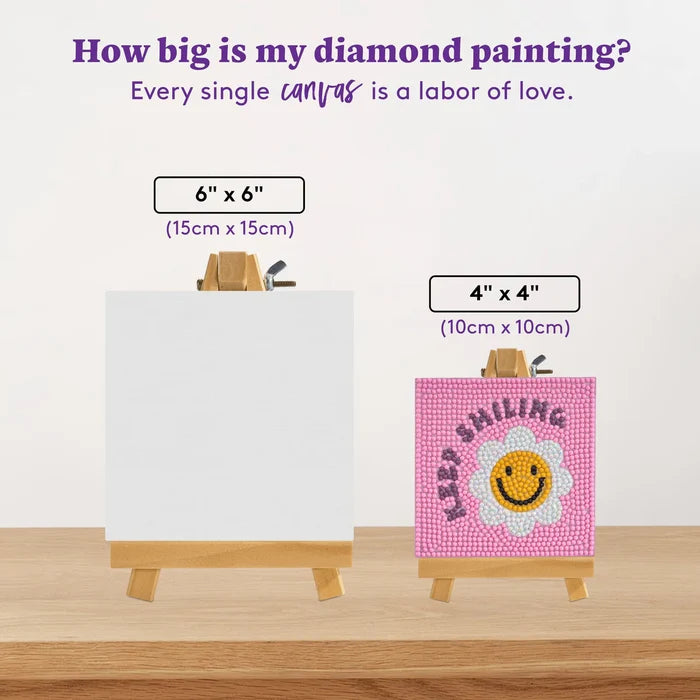 Diamond Art Club Mini Easels - Keep Smiling Diamond Painting Kit