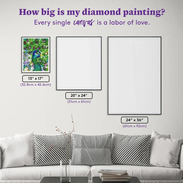 Diamond Art Club Mr. Peacock Diamond Painting Kit