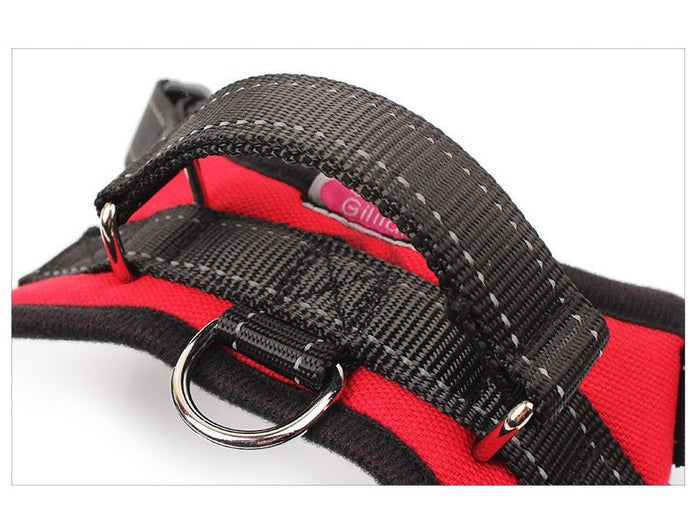 Dealonlinenz adjustable dog harness set with chest strap and walking collar, comfortable vest for pets, shown in the image.