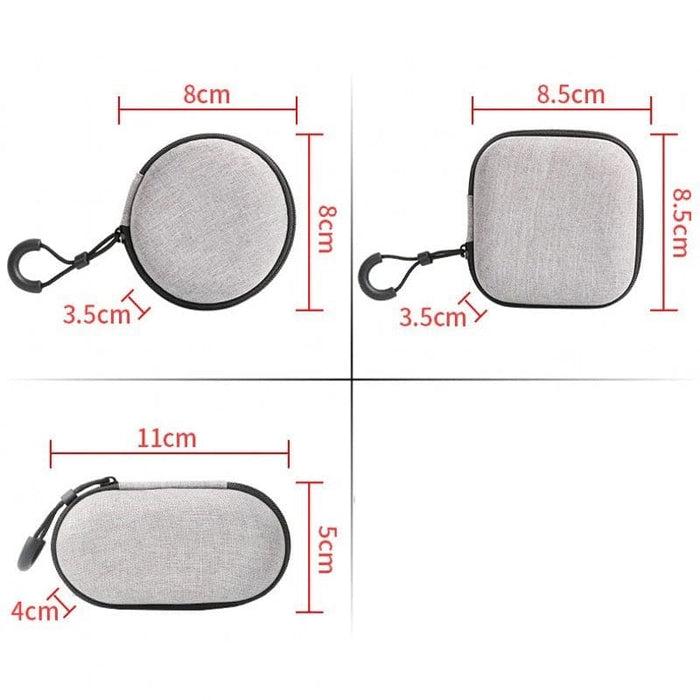 9eight5 earphones case in three shapes, compact electronics accessory with protective design for earbuds.