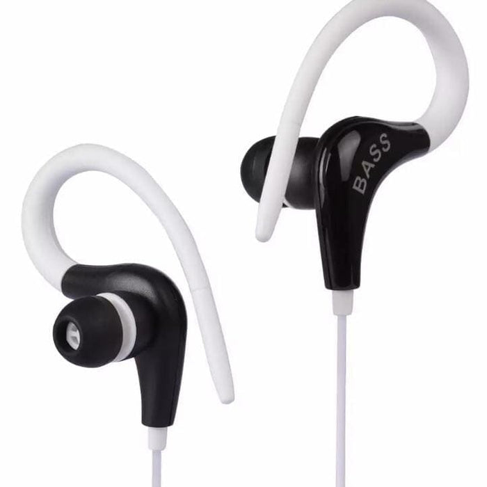 White 9eight5 earphones for phones and tablets with in-ear design and inline microphone, displayed on a neutral background.