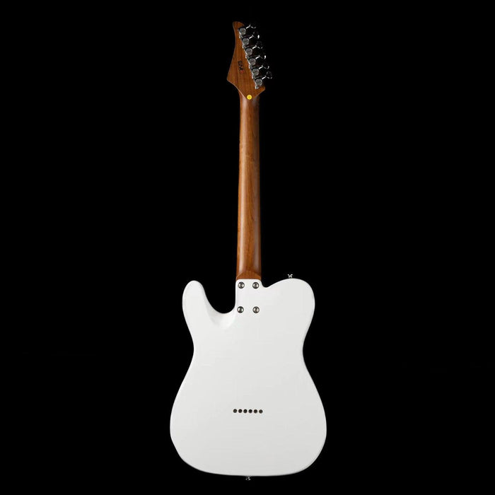 lp3_e-tt2_white_back Eart Guitars, E-TT2, Semi Hollow Body Electric Guitars Humbucker Pickups Fixed Bridge LP3, White