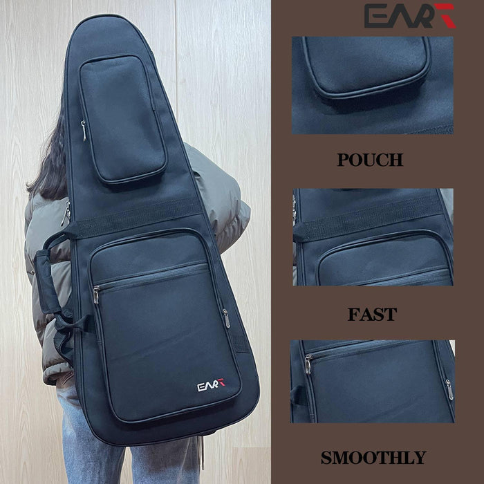 gig_bag_ehkhg_2 EART Guitars, Gig Bag EHKHG Black Bullet Case for Headless Electric Guitars, Black