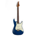 4_82fc8c65-663e-43ce-9b16-cdf1b188554b Eart Guitars, YMX-SG3, Roasted Bookmatch Mahogany Body SSS Vintage Style Electric Guitar, Blue