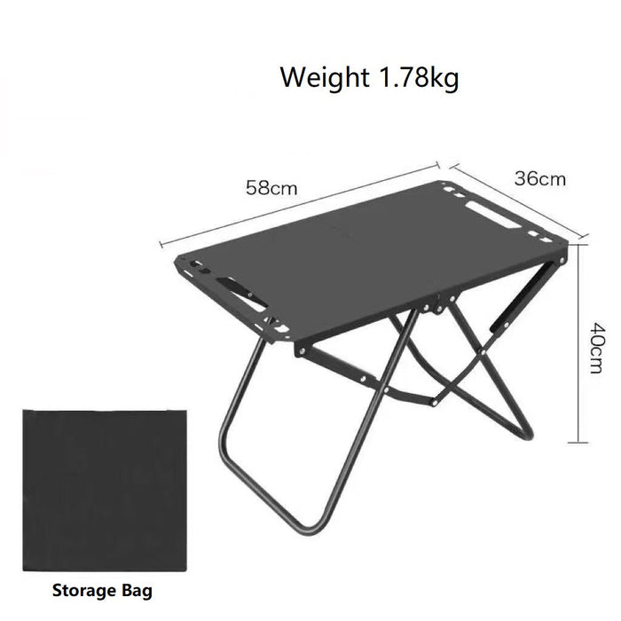 ECOTREK modular folding camping table, 58cm portable outdoor table with sturdy surface and compact design for outdoor use