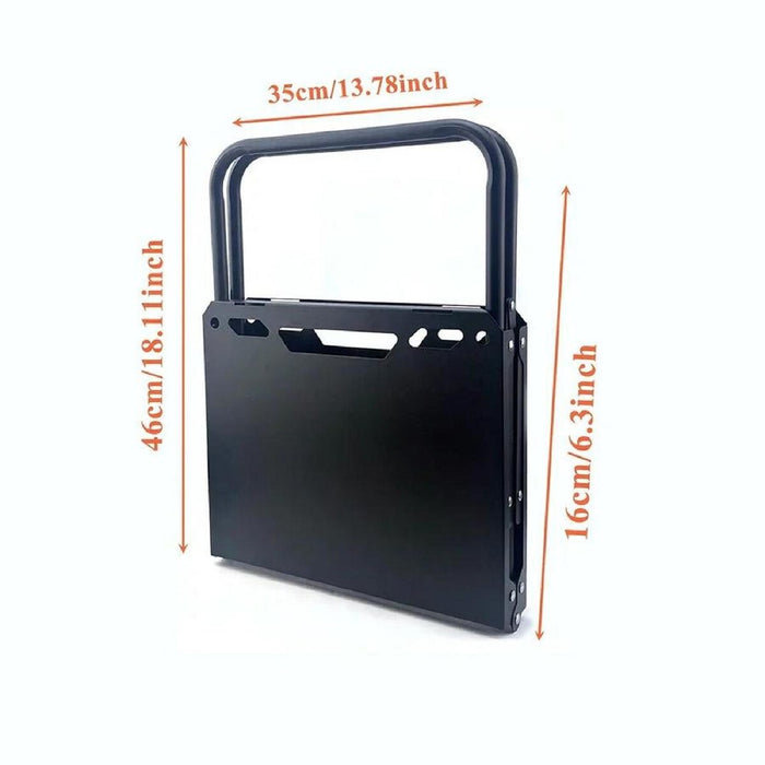 ECOTREK modular folding camping table, 58cm portable outdoor table with aluminum top and foldable legs for easy transport.