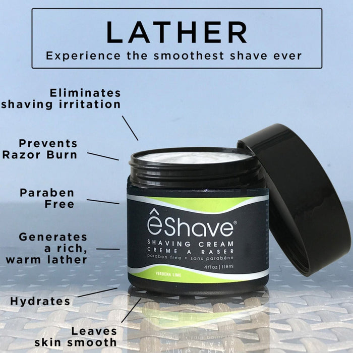 eShave Shave Cream - Verbena Lime (113g) Shaving Creams eShave