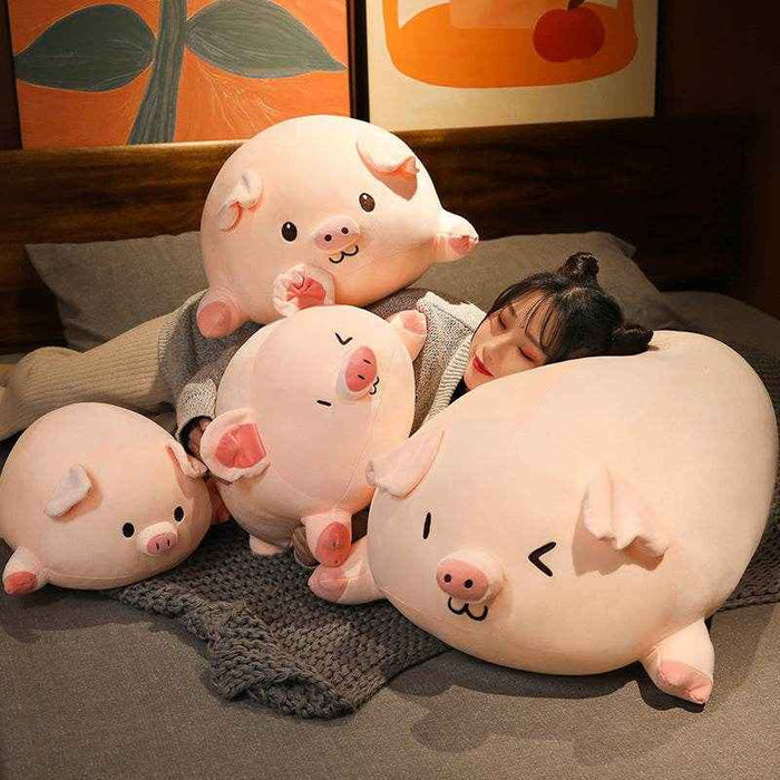 Evie: Chonky Chubby Piggy Plushie | Stuffed Animal Pig - Goodlifebean Stuffed Animals