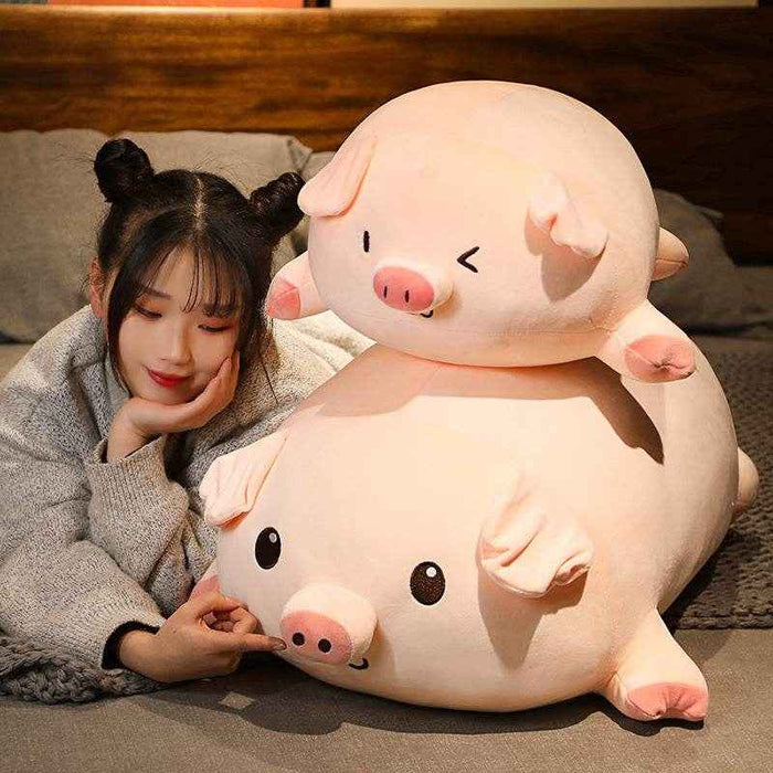 Evie: Chonky Chubby Piggy Plushie | Stuffed Animal Pig - Goodlifebean Stuffed Animals