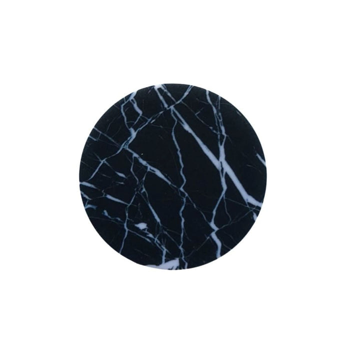 Black marble expanding finger grip for phone and tablet from 9eight5, with adjustable design for secure handling.