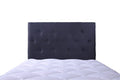 Black Fenland King Single headboard by sue-e furniture, featuring a sleek, modern design with a sturdy frame and smooth finish.