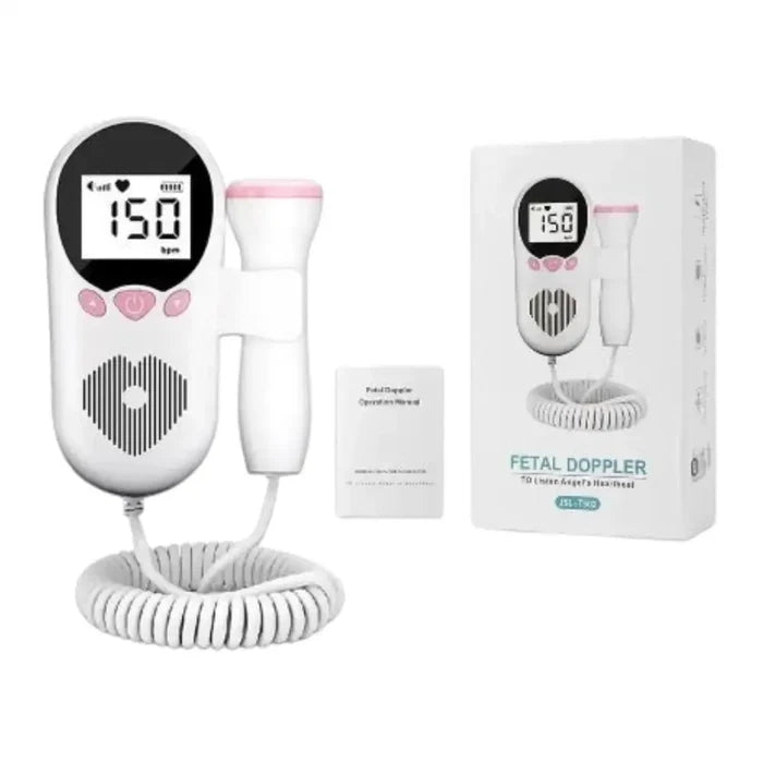 HBC Habicare fetal doppler with box, handheld ultrasound device for monitoring fetal heartbeat during pregnancy