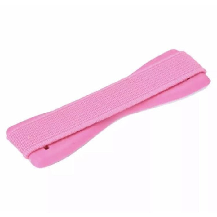 Pink 9eight5 finger grip for phone and tablet accessories, featuring a comfortable grip design and vibrant color options.