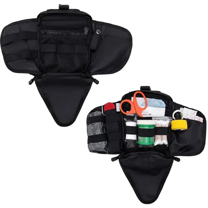 Habicare SS first aid kit bag, compact medical emergency storage with multiple compartments for first aid supplies.