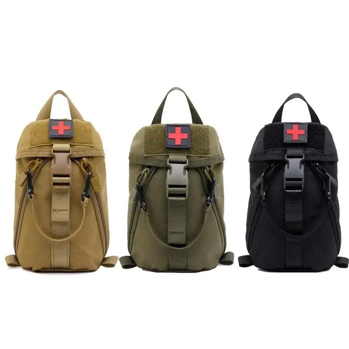 Habicare SS first aid kit bag, compact medical emergency storage with multiple compartments for first aid supplies.