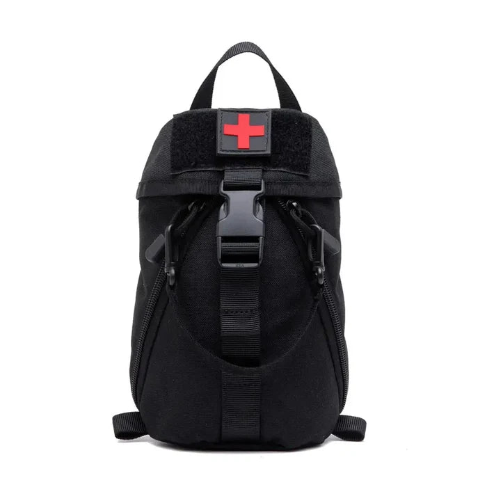 Habicare SS First Aid Kit bag with medical supplies and first aid essentials for emergency preparedness.