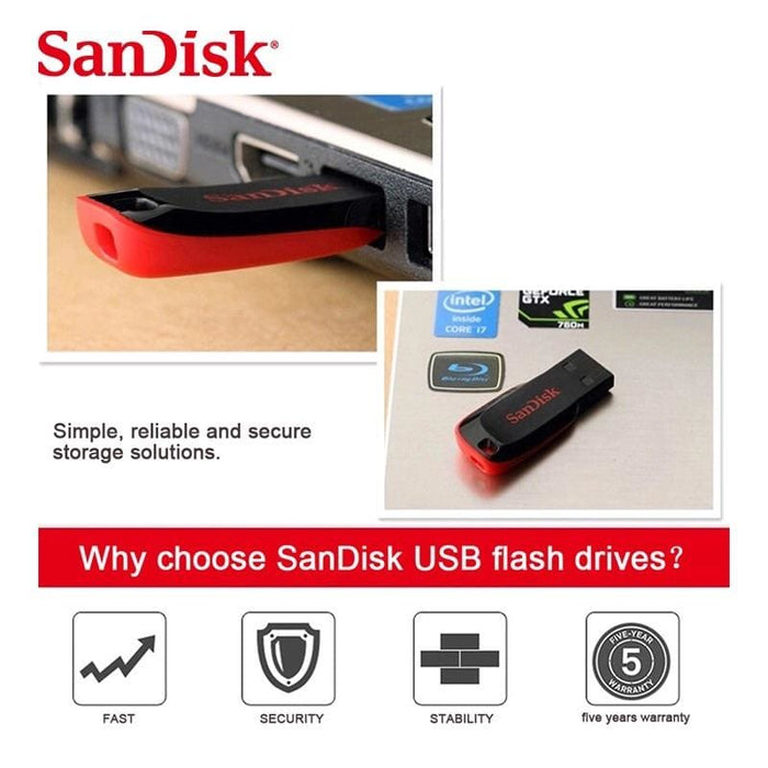 9eight5 16GB flash drive showing USB connector and compact design for portable data storage.