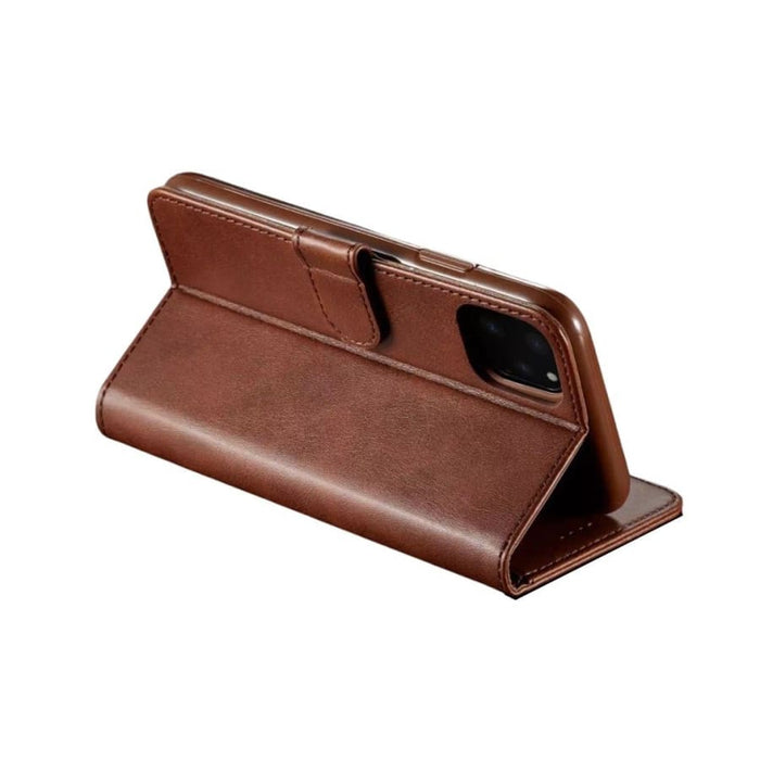 9eight5 flip case for iPhone 13 Mini (5.4-inch), showing protective cover with card slots and sleek black design.