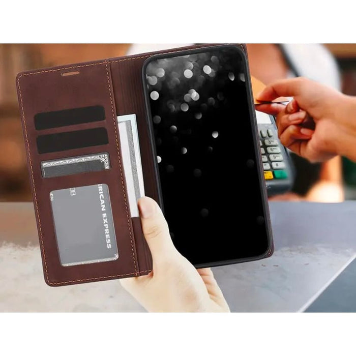 9eight5 flip case for iPhone 15 6.1-inch in three colors, protective phone case with flip cover for iPhone 15.