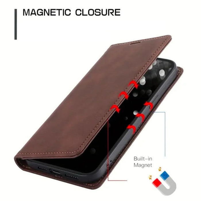 9eight5 flip case for iPhone 15 (6.1-inch), available in three colors, showing the protective front cover and sleek design.