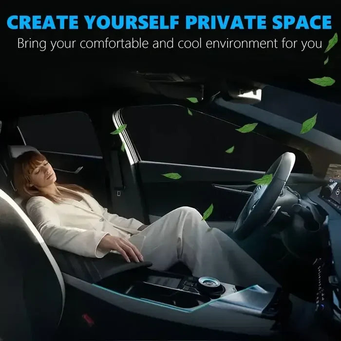 HBC Habicare folding car window sunshade cover in 140x70cm, providing shade and UV protection for car windows.