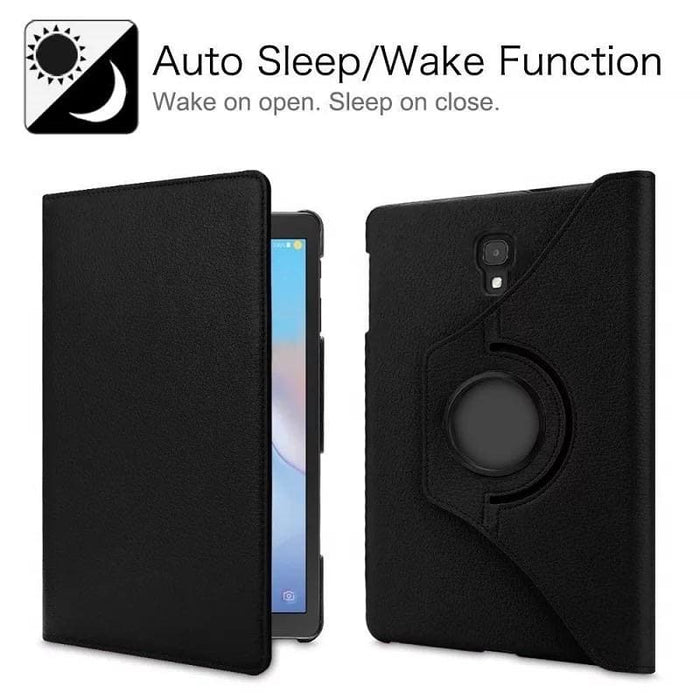 Black full-body case for Samsung Galaxy Tab A 10.5” (2018) T590/T595, made by 9eight5, showing the protective tablet cover.
