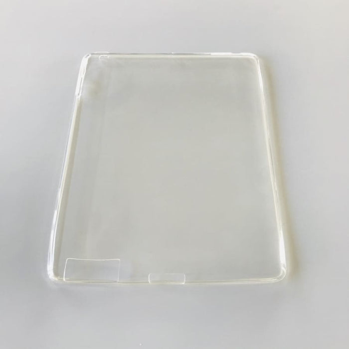 Clear full-body cover for 9.7-inch iPad 2, 3, 4 by 9eight5, showing the protective case fitted on the tablet.