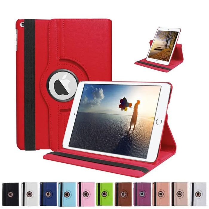 Full-body protective cover for iPad 5th & 6th gen and iPad Air 2, in 8 colors, by 9eight5, shown on a white background.