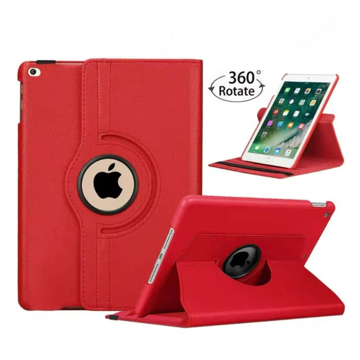 Red full-body cover for iPad 7th, 8th, 9th generation 10.2-inch tablet from 9eight5, showing protective case design.