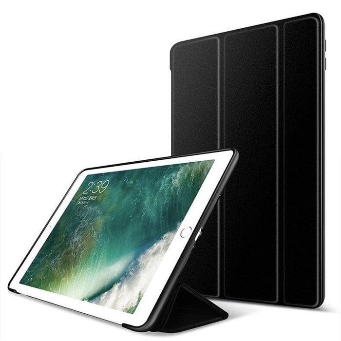 Black full body cover for iPad 7th, 8th, 9th generation 10.2-inch tablet from 9eight5, showing front and back protection.