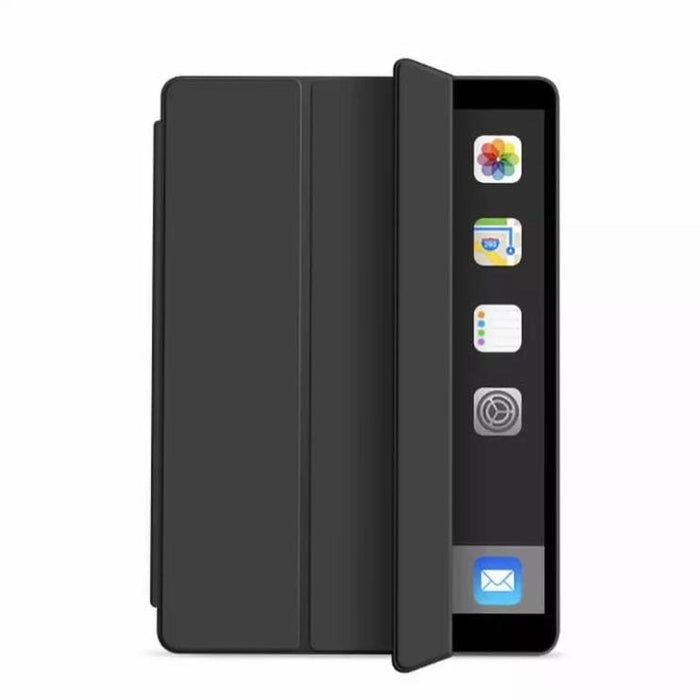 Black full body cover for iPad 7th, 8th, 9th generation 10.2-inch by 9eight5, shown on a tablet.