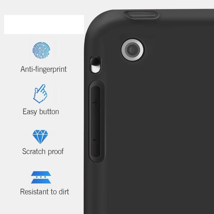 Black full body cover for iPad 7th, 8th, 9th generation 10.2” by 9eight5, designed to protect the entire device.