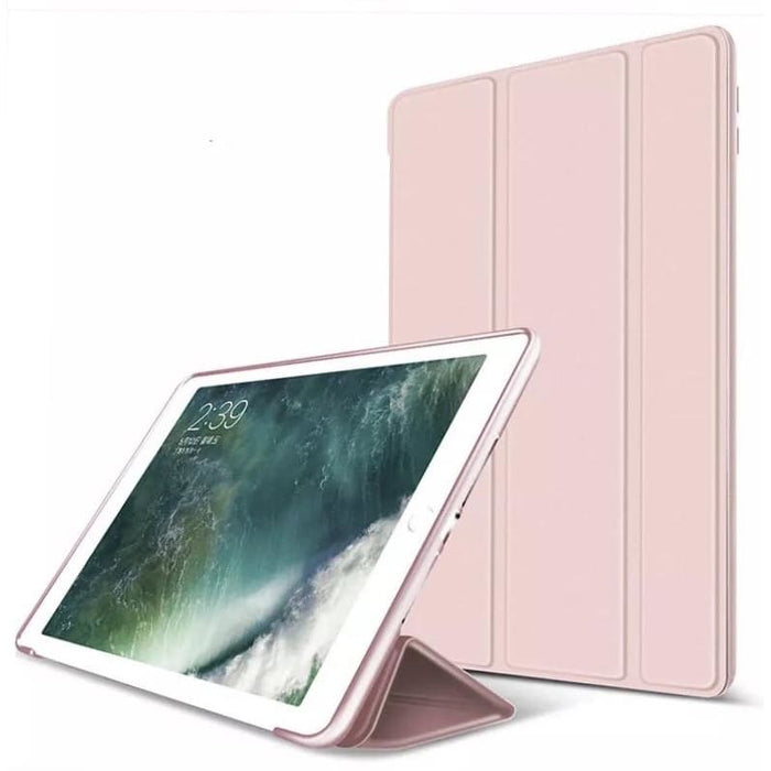 Rose gold full body cover for iPad 7th, 8th, 9th generation 10.2-inch tablet by 9eight5, showcasing protective design and sleek style.