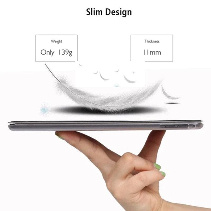 Sky blue full-body cover for iPad 7th, 8th, 9th generation 10.2-inch by 9eight5, showing protective case design.